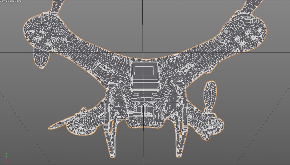 DJI Phantom 3D Model Cinema4D C4D .c4d .3ds .obj .max DJI Phantom 3D Model Cinema4D C4D .c4d .3ds .obj .max