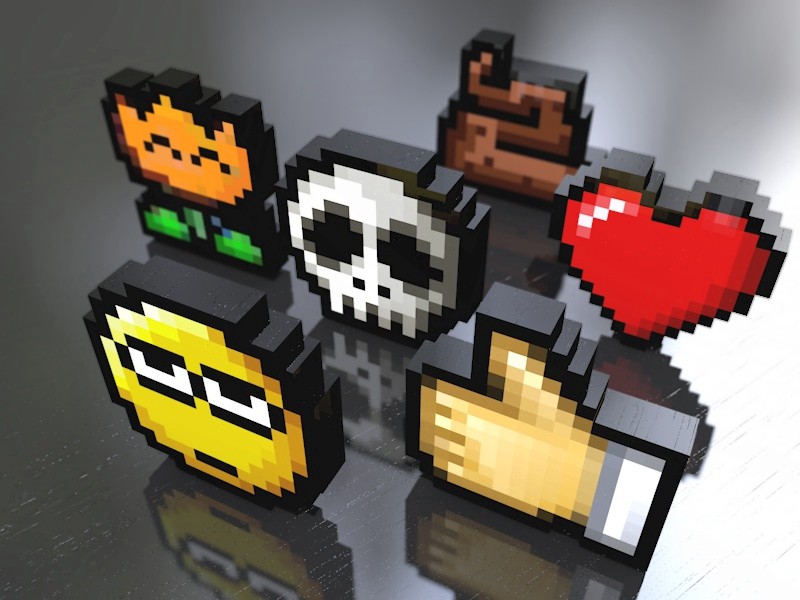 Papercraft papiermodell icon symbol heart herz smiley skull totenkopf flower blume pixie pixies pixel paper crafting how to cinema4d c4d pepakura designer .c4d Papercraft papiermodell icon symbol heart herz smiley skull totenkopf flower blume pixie pixies pixel paper crafting how to cinema4d c4d pepakura designer .c4d